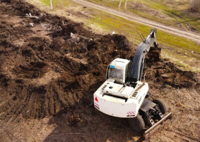 Concrete curb and gutter installation for roadway drainage and site development, showcasing civil engineering construction that supports proper water management, grading, and long-term pavement performance. Ideal for illustrating Vector Engineers’ expertise in site design, drainage solutions, and code-compliant infrastructure planning.